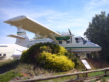 Ein älteres Modell der Flying Doctors. Heute natürlich ein Ausstellungsstück.
