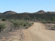 Die esrten kleineren Erhebungen.