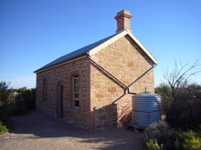 Die alte Bahnstation in Coward Springs Railway Site