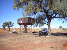 Bundooma Siding, eine alte Bahnstation auf dem Old Ghan Trail.